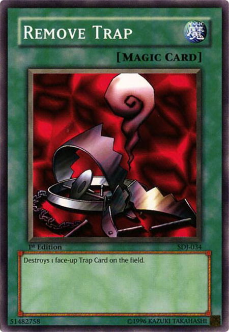 Remove Trap trading card from Starter Deck: Joey Remove Trap - Starter Deck: Joey YuGiOh trading card