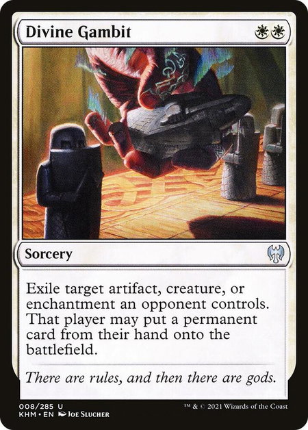 Divine Gambit - Kaldheim Magic: The Gathering trading card