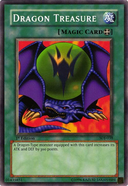 Dragon Treasure trading card from Starter Deck: Joey Dragon Treasure - Starter Deck: Joey YuGiOh trading card