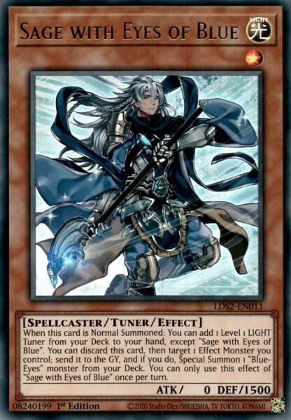 Sage with Eyes of Blue trading card from Legendary Duelists: Season 2 Sage with Eyes of Blue - Legendary Duelists: Season 2 YuGiOh trading card