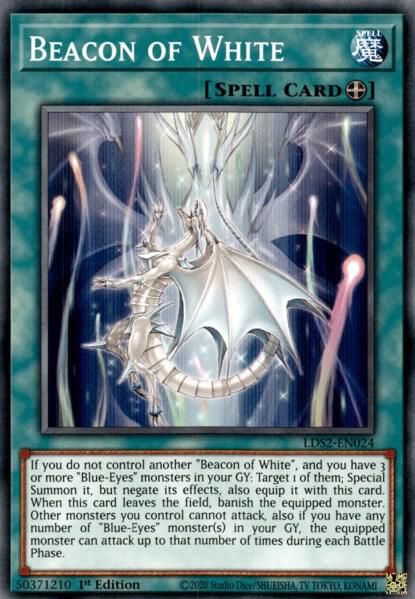 Beacon of White trading card from Legendary Duelists: Season 2 Beacon of White - Legendary Duelists: Season 2 YuGiOh trading card