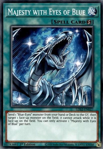 Majesty with Eyes of Blue - Legendary Duelists: Season 2 YuGiOh trading card