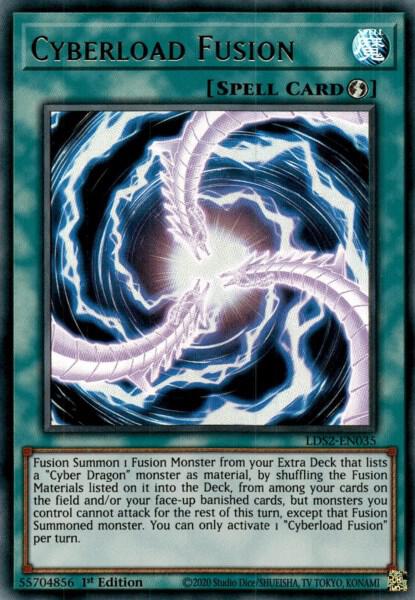 Cyberload Fusion trading card from Legendary Duelists: Season 2 Cyberload Fusion - Legendary Duelists: Season 2 YuGiOh trading card