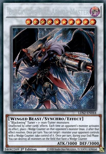 Blackwing Full Armor Master trading card from Legendary Duelists: Season 2 Blackwing Full Armor Master - Legendary Duelists: Season 2 YuGiOh trading card