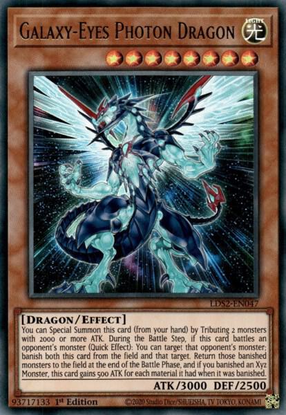 Galaxy-Eyes Photon Dragon trading card from Legendary Duelists: Season 2 Galaxy-Eyes Photon Dragon - Legendary Duelists: Season 2 YuGiOh trading card