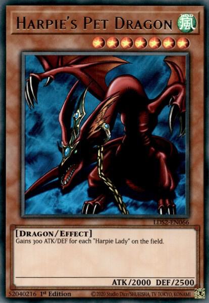 Harpie's Pet Dragon - Legendary Duelists: Season 2 YuGiOh trading card