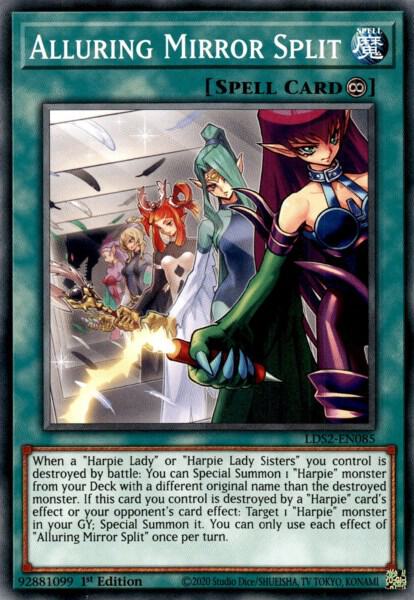 Alluring Mirror Split trading card from Legendary Duelists: Season 2 Alluring Mirror Split - Legendary Duelists: Season 2 YuGiOh trading card