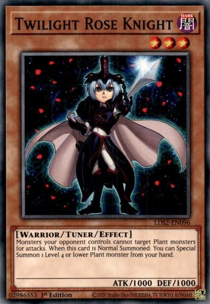 Twilight Rose Knight trading card from Legendary Duelists: Season 2 Twilight Rose Knight - Legendary Duelists: Season 2 YuGiOh trading card