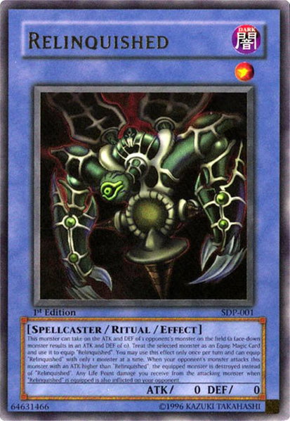 Relinquished - Starter Deck: Pegasus YuGiOh trading card