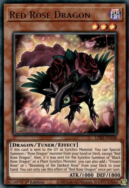 Red Rose Dragon - Legendary Duelists: Season 2 YuGiOh trading card