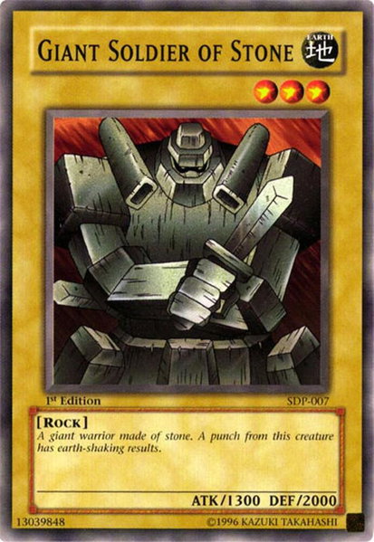 Giant Soldier of Stone - Starter Deck: Pegasus YuGiOh trading card