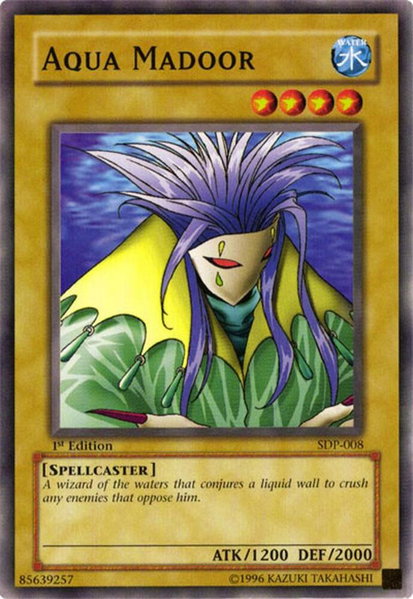Aqua Madoor trading card from Starter Deck: Pegasus Aqua Madoor - Starter Deck: Pegasus YuGiOh trading card
