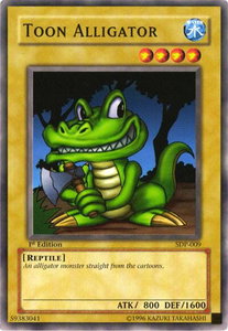 Toon Alligator - Starter Deck: Pegasus (SDP) #SDP-009 - Common / Short Print YuGiOh Trading Card