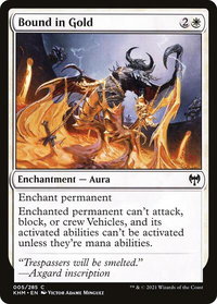 Bound in Gold - Kaldheim (KHM) #5 - Common Magic: The Gathering Trading Card