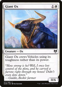 Giant Ox - Kaldheim (KHM) #11 - Common Magic: The Gathering Trading Card