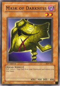 Mask of Darkness - Starter Deck: Pegasus (SDP) #SDP-013 - Common / Short Print YuGiOh Trading Card