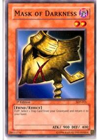 Mask of Darkness - Starter Deck: Pegasus (SDP) #SDP-013 - Common / Short Print YuGiOh Trading Card