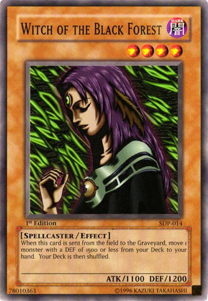 Witch of the Black Forest - Starter Deck: Pegasus YuGiOh trading card