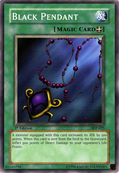 Black Pendant trading card from Starter Deck: Pegasus Black Pendant - Starter Deck: Pegasus YuGiOh trading card