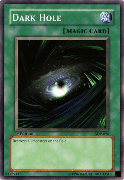 Dark Hole - Starter Deck: Pegasus YuGiOh trading card