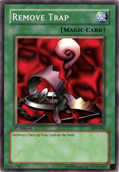 Remove Trap - Starter Deck: Pegasus YuGiOh trading card