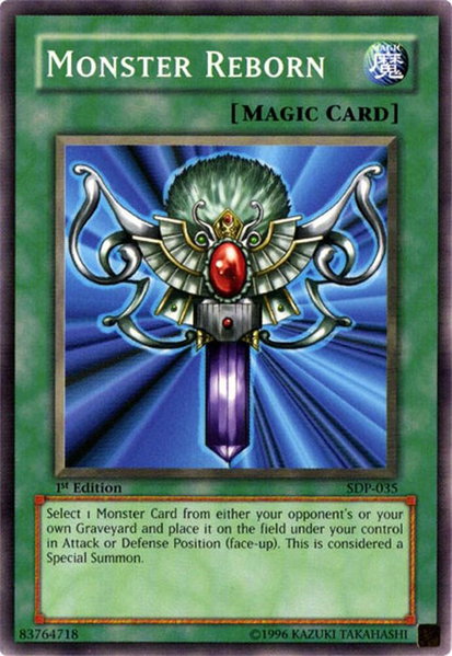 Monster Reborn trading card from Starter Deck: Pegasus Monster Reborn - Starter Deck: Pegasus YuGiOh trading card