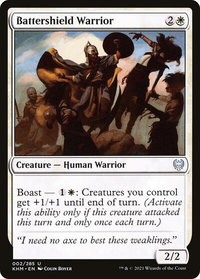 Battershield Warrior - Kaldheim (KHM) #2 - Uncommon Magic: The Gathering Trading Card