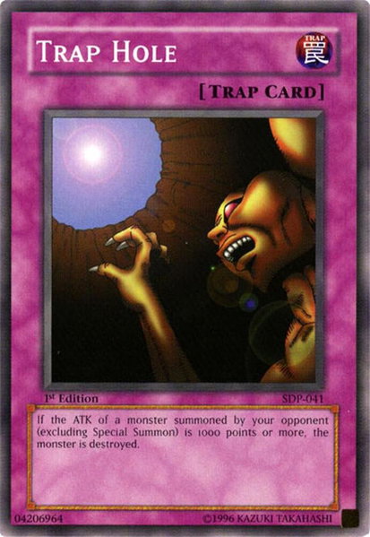 Trap Hole - Starter Deck: Pegasus YuGiOh trading card