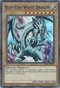 Blue-Eyes White Dragon (Blue) - Legendary Duelists: Season 2 (LDS2) #LDS2-EN001 - Ultra Rare YuGiOh Trading Card
