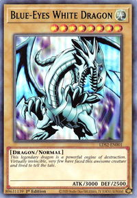 Blue-Eyes White Dragon (Green) - Legendary Duelists: Season 2 (LDS2) #LDS2-EN001 - Ultra Rare YuGiOh Trading Card