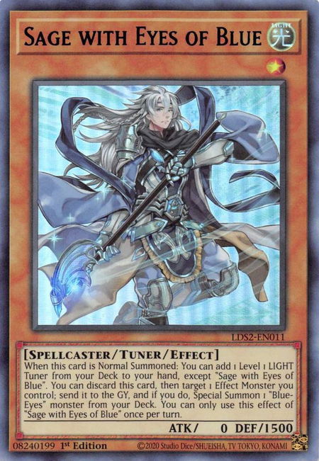 Sage with Eyes of Blue (Blue) - Legendary Duelists: Season 2 YuGiOh trading card