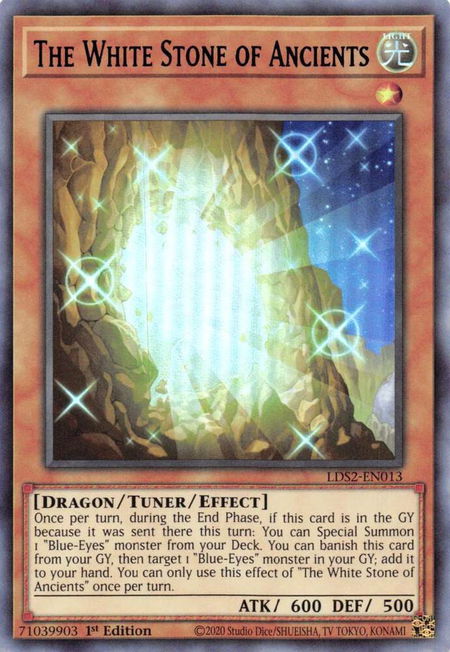 The White Stone of Ancients (Blue) - Legendary Duelists: Season 2 YuGiOh trading card