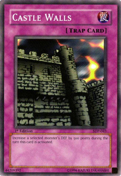 Castle Walls - Starter Deck: Pegasus YuGiOh trading card