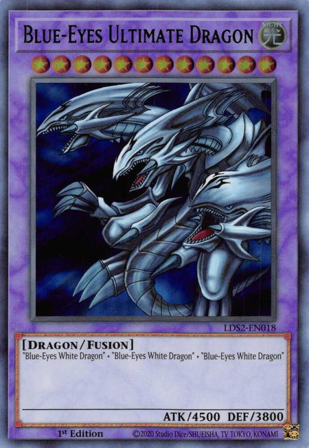 Blue-Eyes Ultimate Dragon (Green) - Legendary Duelists: Season 2 YuGiOh trading card