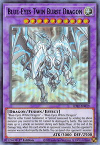 Blue-Eyes Twin Burst Dragon (Green) - Legendary Duelists: Season 2 (LDS2) #LDS2-EN019 - Ultra Rare YuGiOh Trading Card