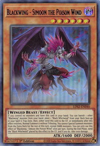 Blackwing - Simoon the Poison Wind (Purple) - Legendary Duelists: Season 2 (LDS2) #LDS2-EN040 - Ultra Rare YuGiOh Trading Card