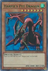 Harpie's Pet Dragon (Green) - Legendary Duelists: Season 2 (LDS2) #LDS2-EN066 - Ultra Rare YuGiOh Trading Card
