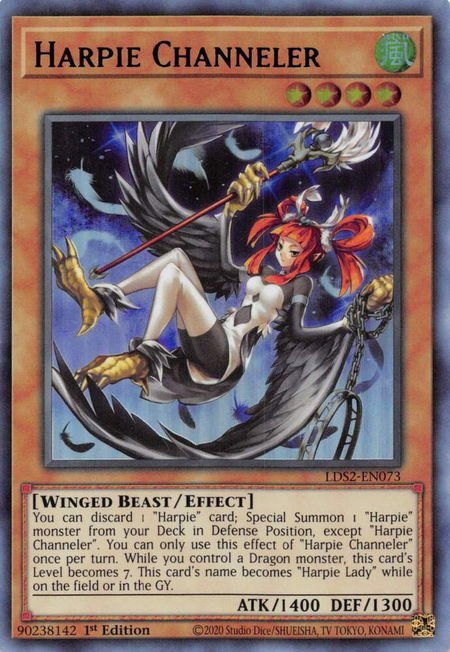 Harpie Channeler (Blue) - Legendary Duelists: Season 2 YuGiOh trading card