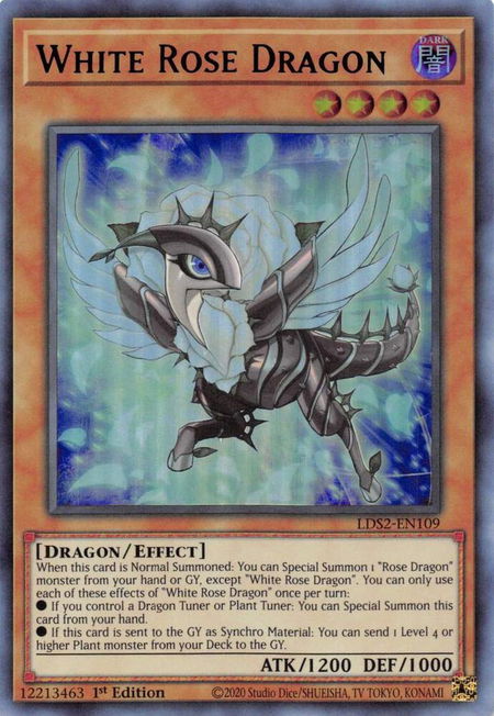 White Rose Dragon (Green) - Legendary Duelists: Season 2 YuGiOh trading card