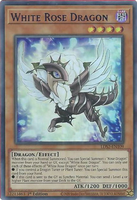 White Rose Dragon (Purple) - Legendary Duelists: Season 2 YuGiOh trading card