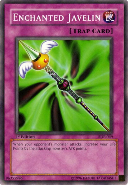 Enchanted Javelin trading card from Starter Deck: Pegasus Enchanted Javelin - Starter Deck: Pegasus YuGiOh trading card