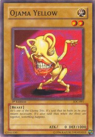 Ojama Yellow - Invasion of Chaos YuGiOh trading card