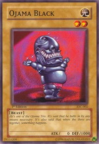 Ojama Black - Invasion of Chaos (IOC) #IOC-002 - Common / Short Print YuGiOh Trading Card