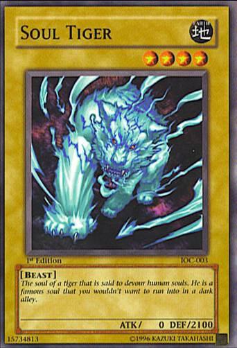 Soul Tiger - Invasion of Chaos YuGiOh trading card