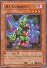 Des Kangaroo - Invasion of Chaos (IOC) #IOC-005 - Common / Short Print YuGiOh Trading Card