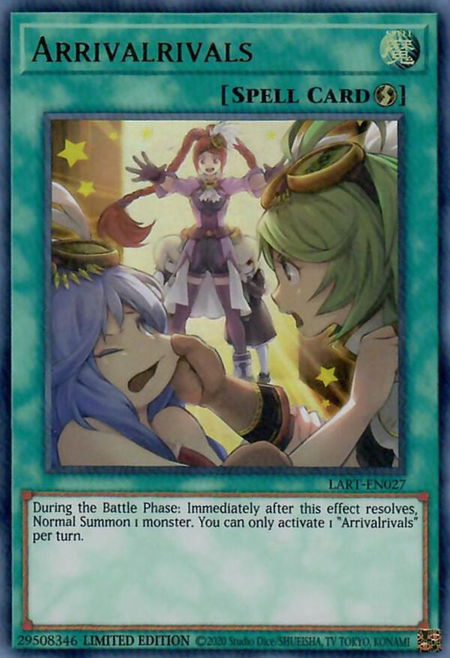 Arrivalrivals trading card from The Lost Art Promotion Arrivalrivals - The Lost Art Promotion YuGiOh trading card