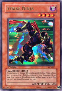 Strike Ninja - Invasion of Chaos (IOC) #IOC-007 - Ultra Rare YuGiOh Trading Card