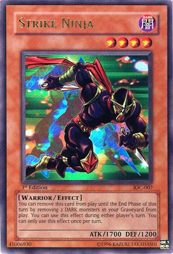 Strike Ninja trading card from Invasion of Chaos Strike Ninja - Invasion of Chaos YuGiOh trading card