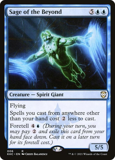 Sage of the Beyond - Commander: Kaldheim Magic: The Gathering trading card