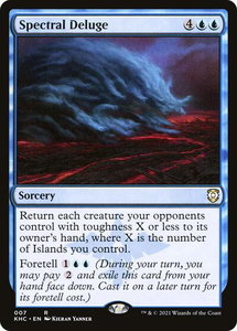 Spectral Deluge - Commander: Kaldheim (KHC) #7 - Rare Magic: The Gathering Trading Card